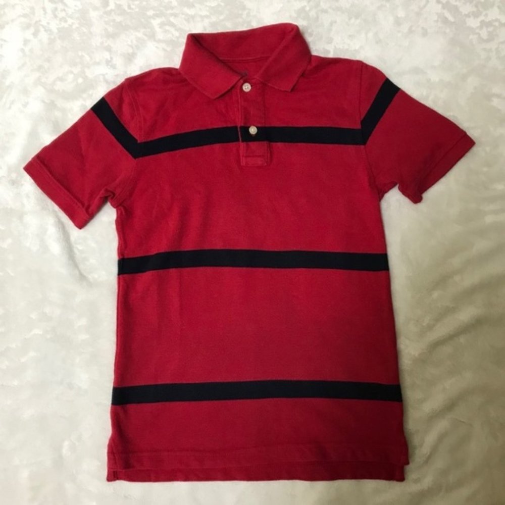 Gap Boy Red Striped polo shirt-size S (6-7)